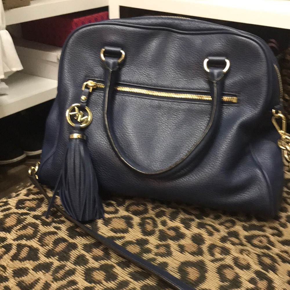 Michael Kor top handle satchel with shoulder strap
